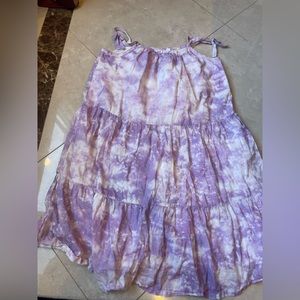 Purple tie dye sun dress